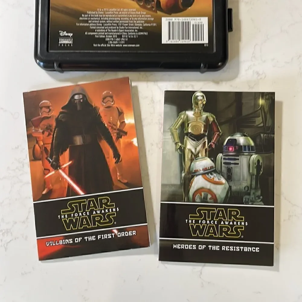 Disney Star Wars color books and Magnetic Playset.  Like new.